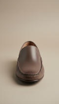 Smoke Leather Slip-On Loafer